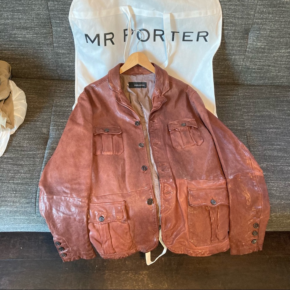 DSquared2 Leather Men’s Jacket